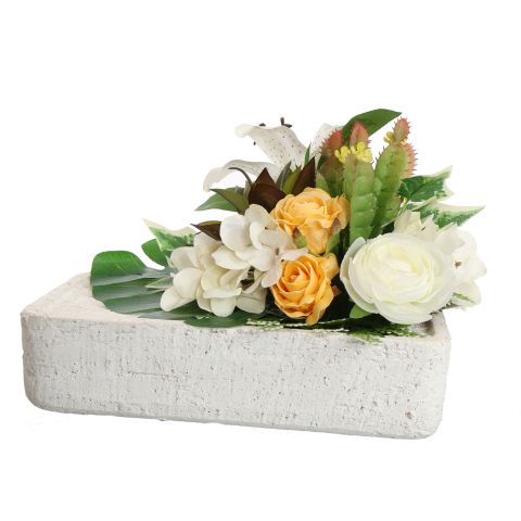 LILY RANUNCULUS ARR 17X15X25CM CREAM