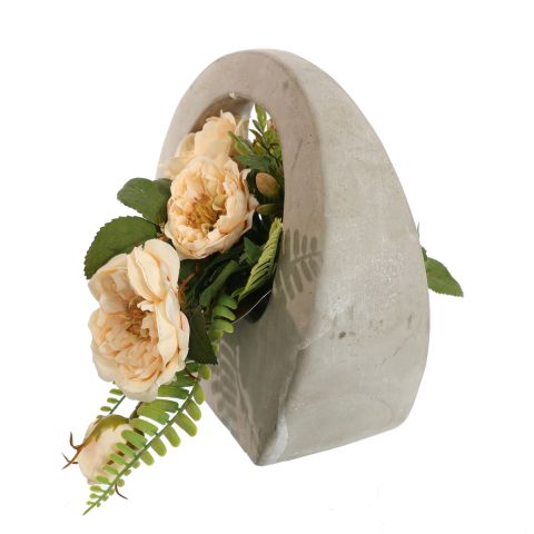 GARDEN ROSE ARR IN PURSE 24X15X20CM SALMON