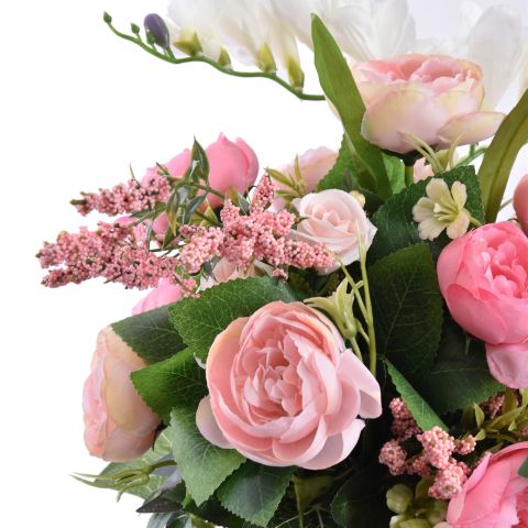 FREESIA RANUNCULUS ARR IN POT 20X40CM PINK