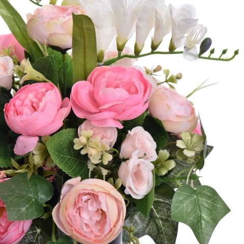 FREESIA RANUNCULUS ARR IN POT 20X40CM PINK