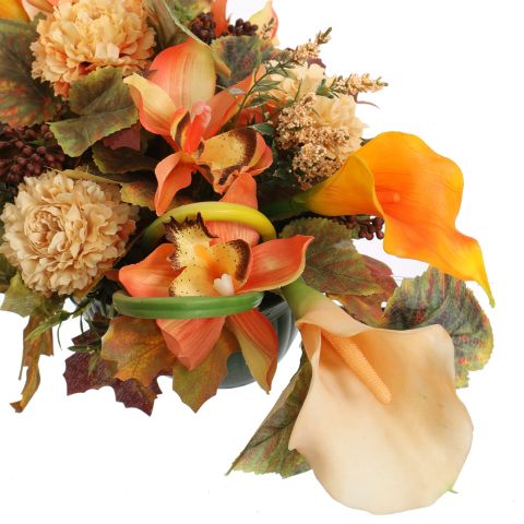 MINI MUM CALLA ARR IN PLSTAIC POT 55X30X23CM ORANGE