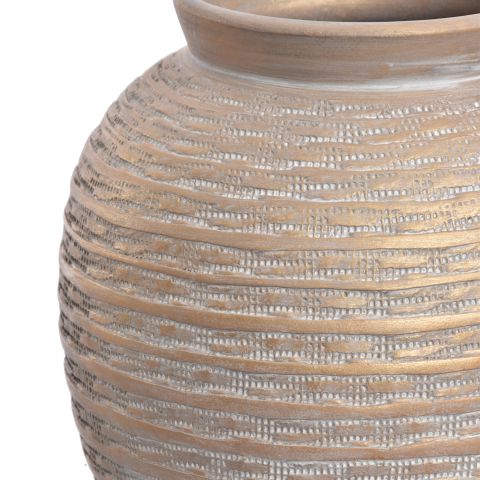 BALL VASE D22XH40CM GOLD