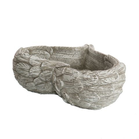 HEART PLANTER 18X18X6.5CM GREY