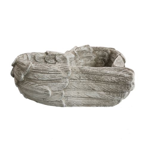 HEART PLANTER 18X18X6.5CM GREY