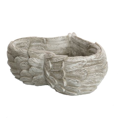 HEART PLANTER 21X21X8CM GREY