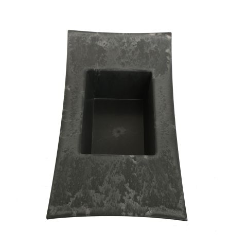 PLASTIC SQUARE PLANTER 30X15X5CM ANTRACITE