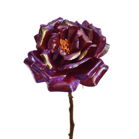 ROSE SHINY 62CM RED
