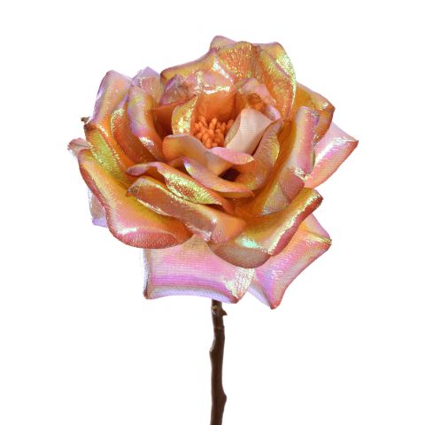 ROSE SHINY 62CM YELLOW