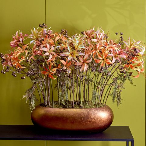 AMARYLLIS SHINY 80CM YELLOW