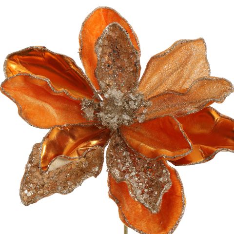 LUXUS MAGNOLIA D21CM H50CM ORANGE