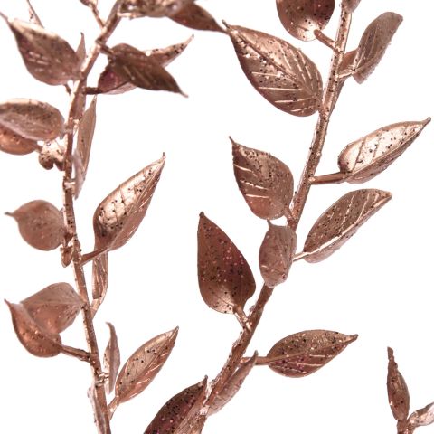 LEAF BRANCH 75CM ROSE