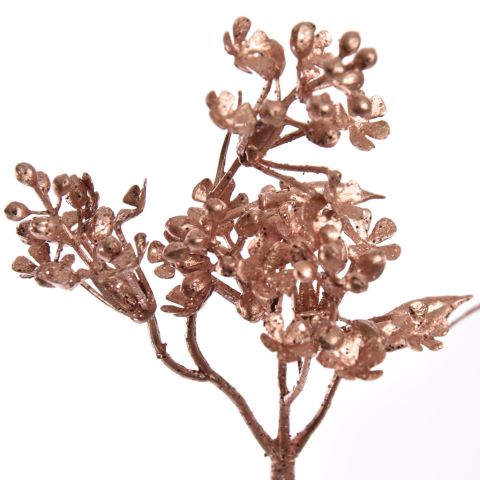SNOWBALL BRANCH 85CM ROSE
