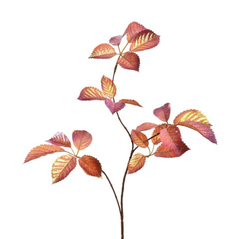 LEAF SPRAY SHINY 75CM ORANGE