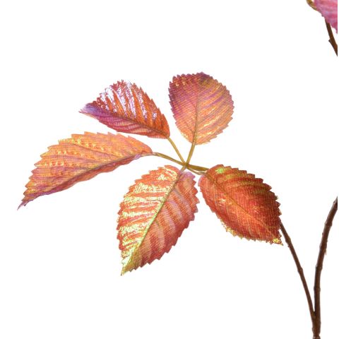 LEAF SPRAY SHINY 75CM ORANGE