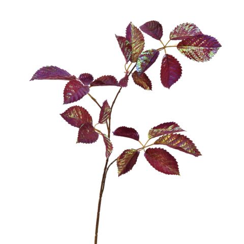 LEAF SPRAY SHINY 75CM RED