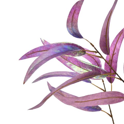 EUCALYPTUS SPRAY SHINY 95CM LILAC