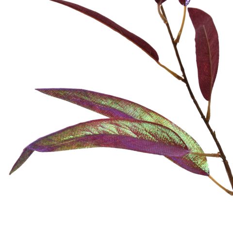 EUCALYPTUS SPRAY SHINY 95CM RED