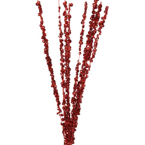 GLITTER TIPS 60CM RED