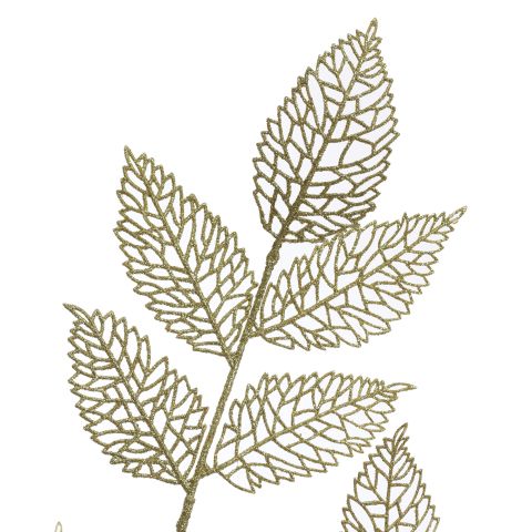 LARGE LEAF BRANCH 90CM GOLD