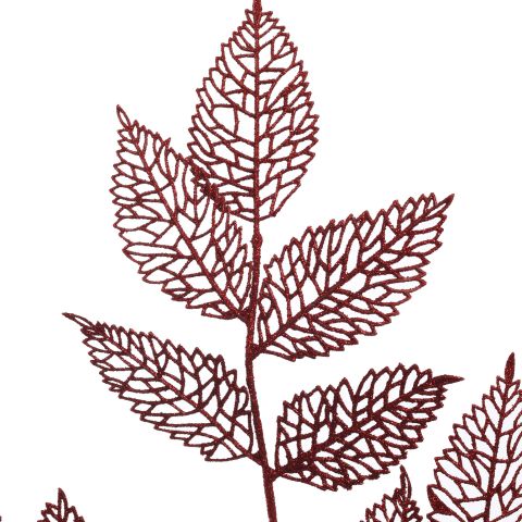 LEAF BRANCH 75CM RED