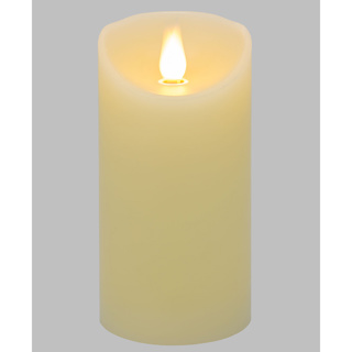 IVORY MOVING FLAME CANDLE D7,5 H15CM WARM WHITE