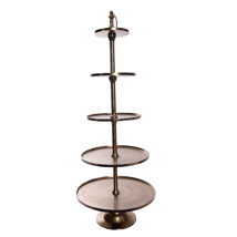 ROUND DISPLAY STAND 5 LAYER H:165 CM GOLD