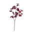 FLOCKED CORAL BELL LEAVES SPRAY 83CM RED