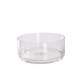 GLASS ROUND PLANTER DIA 16 H 7 CM CLEAR