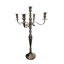ALUMINIUM CANDLE STAND X 5 H 77 CM SILVER