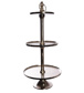 ROUND DISPLAY STAND 3 LAYER H:92 CM SILVER