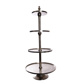 ROUND DISPLAY STAND 4 LAYER H:120 CM SILVER