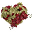 HYDRANGEA ORCHID ROSE HEART 40x50CM GREEN