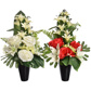 ROSE LILY IN VASE ASSORTED 50CM