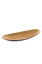 PLASTIC OVAL PLATE 40 X 17CM GOLD