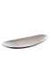 PLASTIC OVAL PLATE 40 X 17CM SILVER