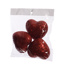 HEART 9 CM IN BAG (3 pcs) RED