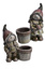 STANDING CHILD W/PLANTER (boy and girl) 34CM ASSORTED