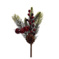 PINE/BERRY/PINE CONE PICK 27CM RED