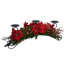 POINSETTIA/SUCCULENT CANDLE STAND 60CM RED