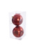 HANGING BALL DIA 10 CM (2 pcs in pvc box RED