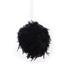 FEATHER HANGING BALL 20 CM BLACK
