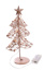 WIRE MIX BEADS TREE 30 CM W/10 LIGHTS ROSE GOLD
